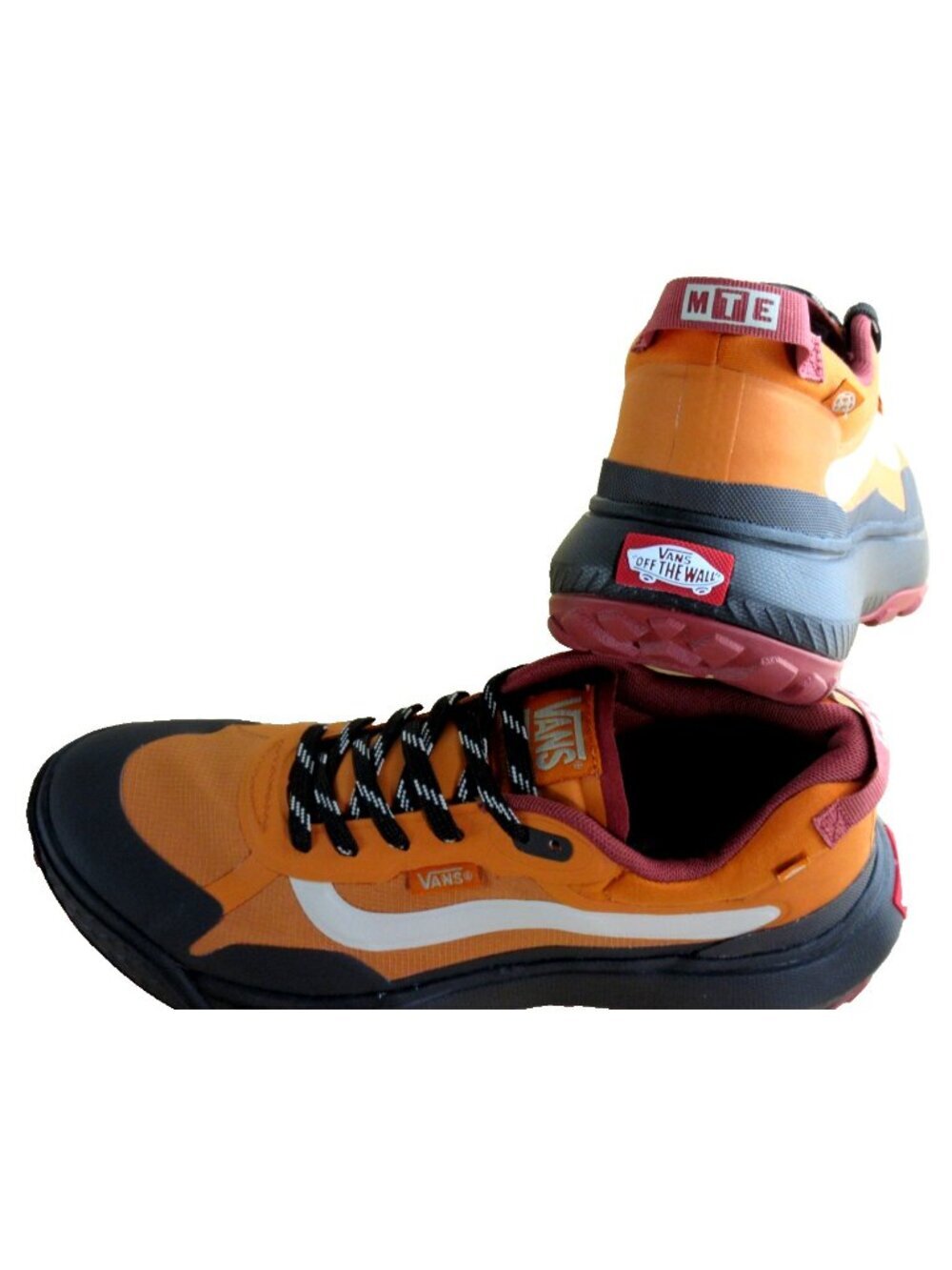 Vans Women's MTE Crosspath Hiking Trail Shoes Marmalade Orange White Size 8 NEW - Picture 6 of 7